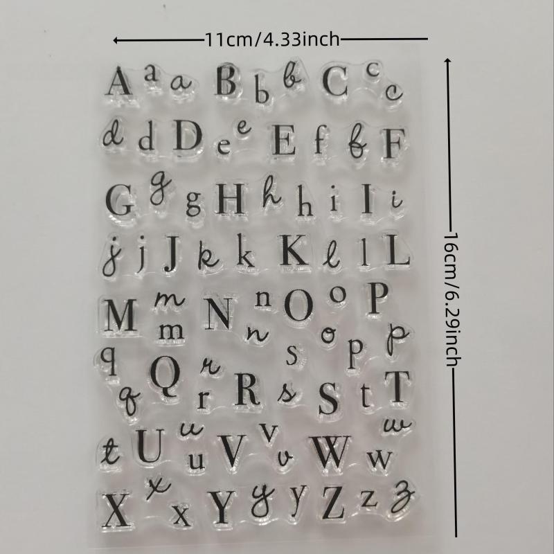Letter Silicone Transparent Stamp