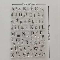 Letter Silicone Transparent Stamp