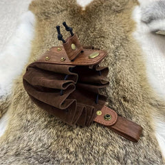 Medieval Retro Rivets Bag Vintage Renaissance PU Leather Pouch