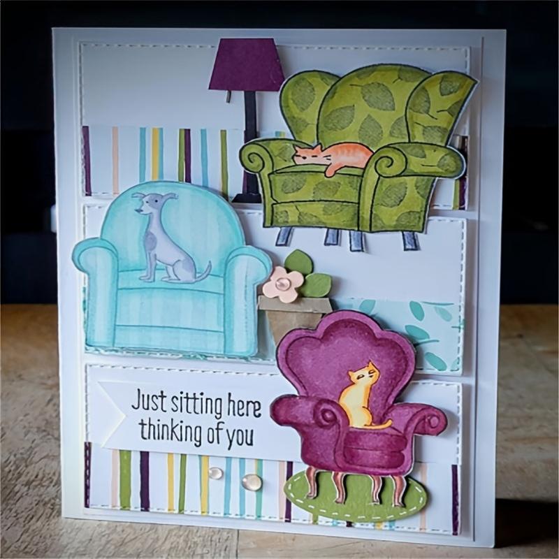 Sofa Metal Cutting Dies And Stamps For Scrapbooking