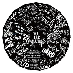 Set of 61 Inspirational Graffiti Stickers - Brighten Up Your Day
