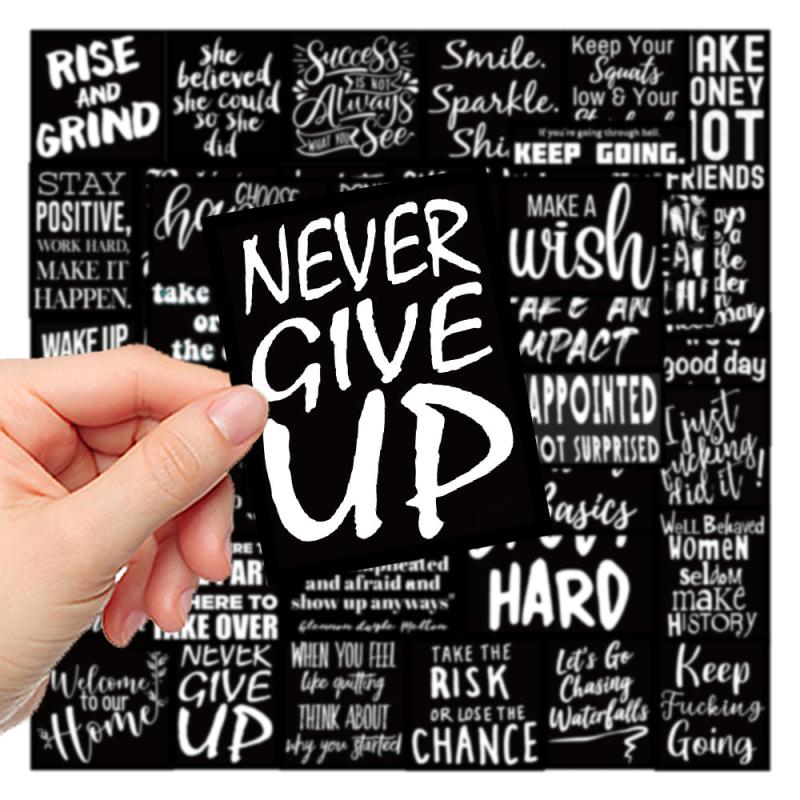 Set of 61 Inspirational Graffiti Stickers - Brighten Up Your Day