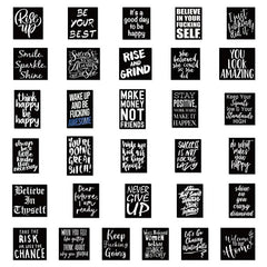 Set of 61 Inspirational Graffiti Stickers - Brighten Up Your Day