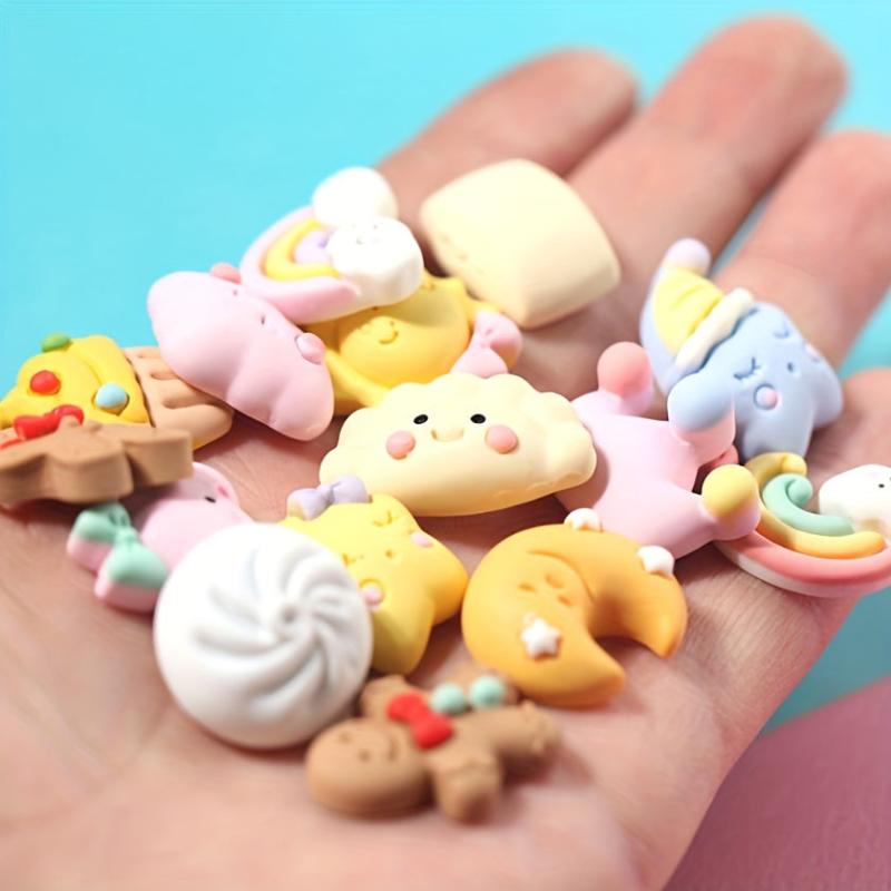 10Pcs Resin Princess Star DIY Embellishments for Scrapbooking Hairpins Cups
