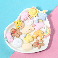 10Pcs Resin Princess Star DIY Embellishments for Scrapbooking Hairpins Cups