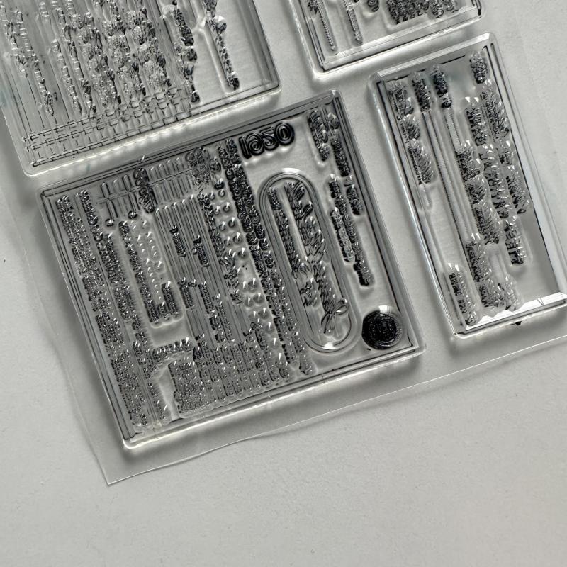 Diary Retro Stamp Silicone Transparent Stamp Hand Book Decorative Rubber Stamp