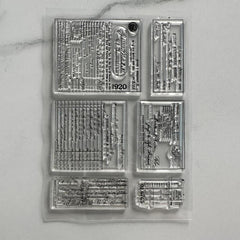 Diary Retro Stamp Silicone Transparent Stamp Hand Book Decorative Rubber Stamp