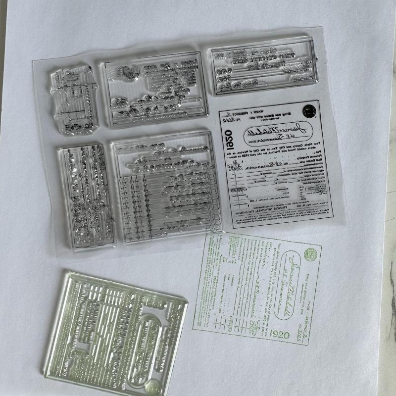 Diary Retro Stamp Silicone Transparent Stamp Hand Book Decorative Rubber Stamp