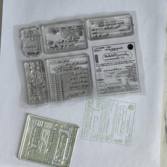 Diary Retro Stamp Silicone Transparent Stamp Hand Book Decorative Rubber Stamp