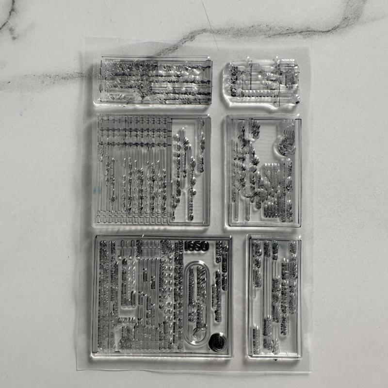 Diary Retro Stamp Silicone Transparent Stamp Hand Book Decorative Rubber Stamp