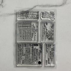 Diary Retro Stamp Silicone Transparent Stamp Hand Book Decorative Rubber Stamp