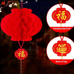 Spring Festive Red Lantern Hanging Ornament