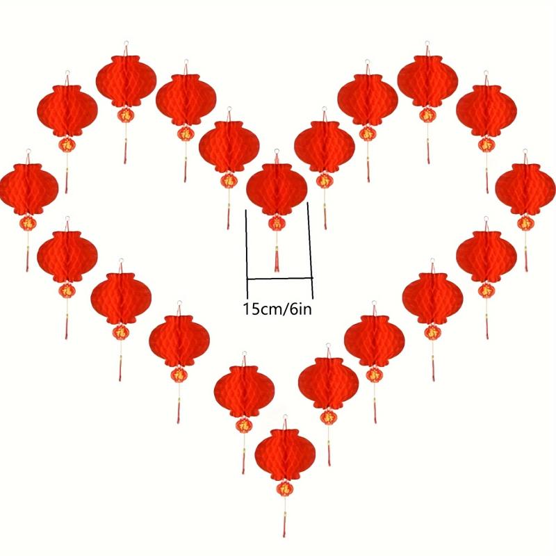 Spring Festive Red Lantern Hanging Ornament