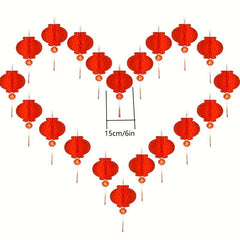 Spring Festive Red Lantern Hanging Ornament
