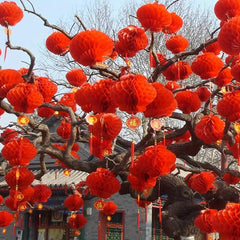 Spring Festive Red Lantern Hanging Ornament