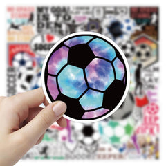 50 Soccer Stickers Vinyl Pack Soccer Party Favors Decorations