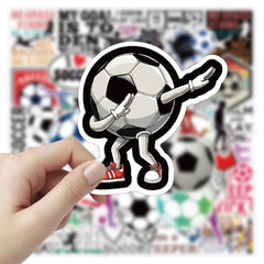 50 Soccer Stickers Vinyl Pack Soccer Party Favors Decorations
