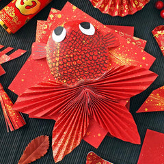 200pcs Origami Spring Lanterns DIY Materials