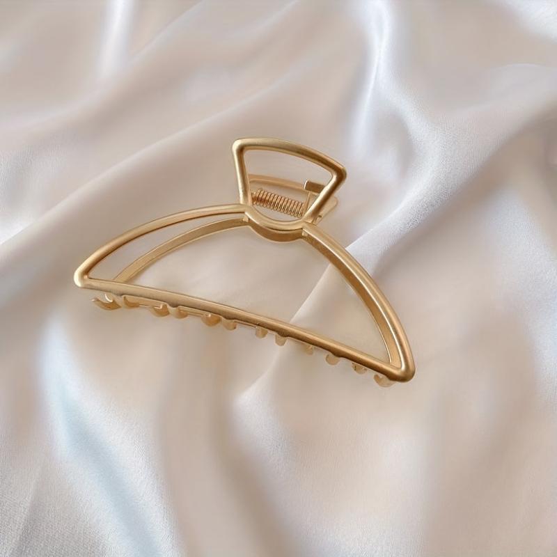 Golden Metal Hair Clip Zinc Alloy Hair Claw Classy Hair Accessory