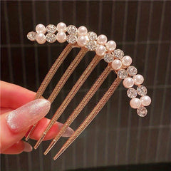 Pearl Rhinestone Hair Clip Hair Comb Hair Accessory