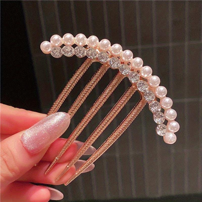 Pearl Rhinestone Hair Clip Hair Comb Hair Accessory