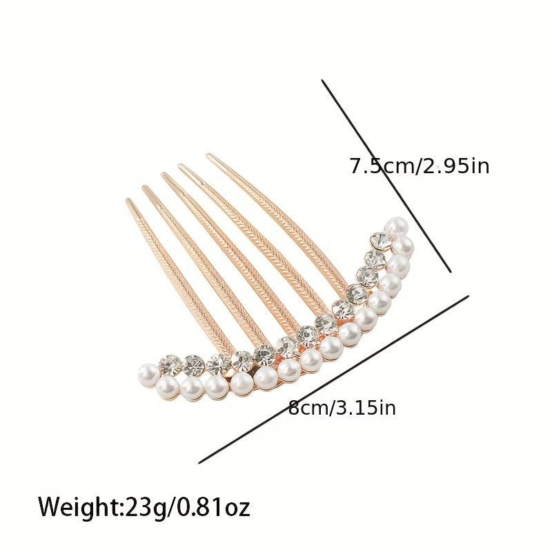 Pearl Rhinestone Hair Clip Hair Comb Hair Accessory