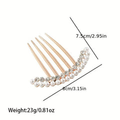 Pearl Rhinestone Hair Clip Hair Comb Hair Accessory