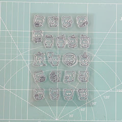 Bear Silicone Clear Stamp for Scrapbooking and Card Making