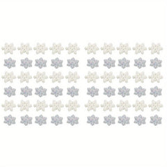 Christmas Resin Snowflake Ornaments - Glitter Snowflakes for DIY Crafts