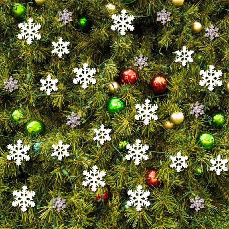 Christmas Resin Snowflake Ornaments - Glitter Snowflakes for DIY Crafts