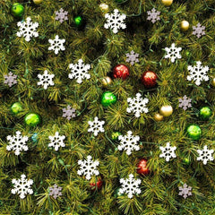 Christmas Resin Snowflake Ornaments - Glitter Snowflakes for DIY Crafts