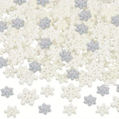 Christmas Resin Snowflake Ornaments - Glitter Snowflakes for DIY Crafts
