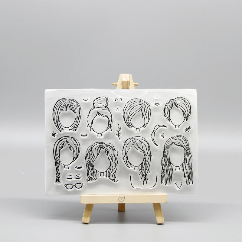 Kids' Cartoon Transparent Stamps for Fun Stationery