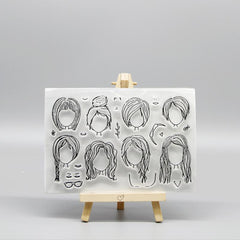 Kids' Cartoon Transparent Stamps for Fun Stationery