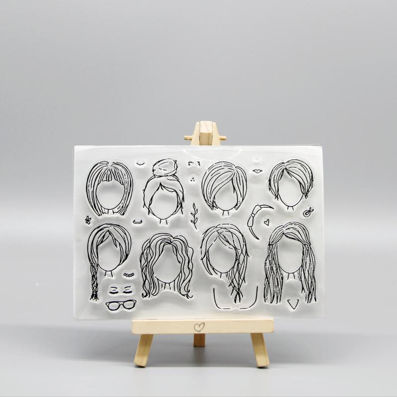 Kids' Cartoon Transparent Stamps for Fun Stationery