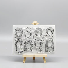 Kids' Cartoon Transparent Stamps for Fun Stationery