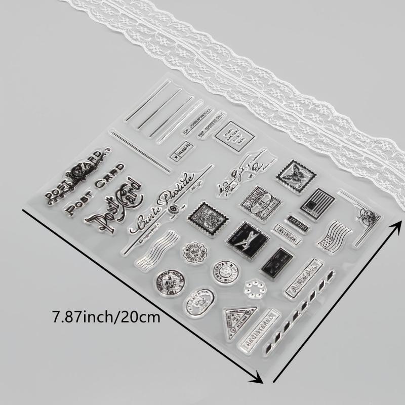 Transparent Silicone Stamp for Personalizing Notebooks, Greeting Cards, Journals