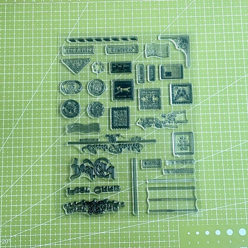 Transparent Silicone Stamp for Personalizing Notebooks, Greeting Cards, Journals