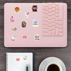 500pcs Flamingo Vinyl Decals Roll Stickers, Water Bottle Laptop Teen Adult