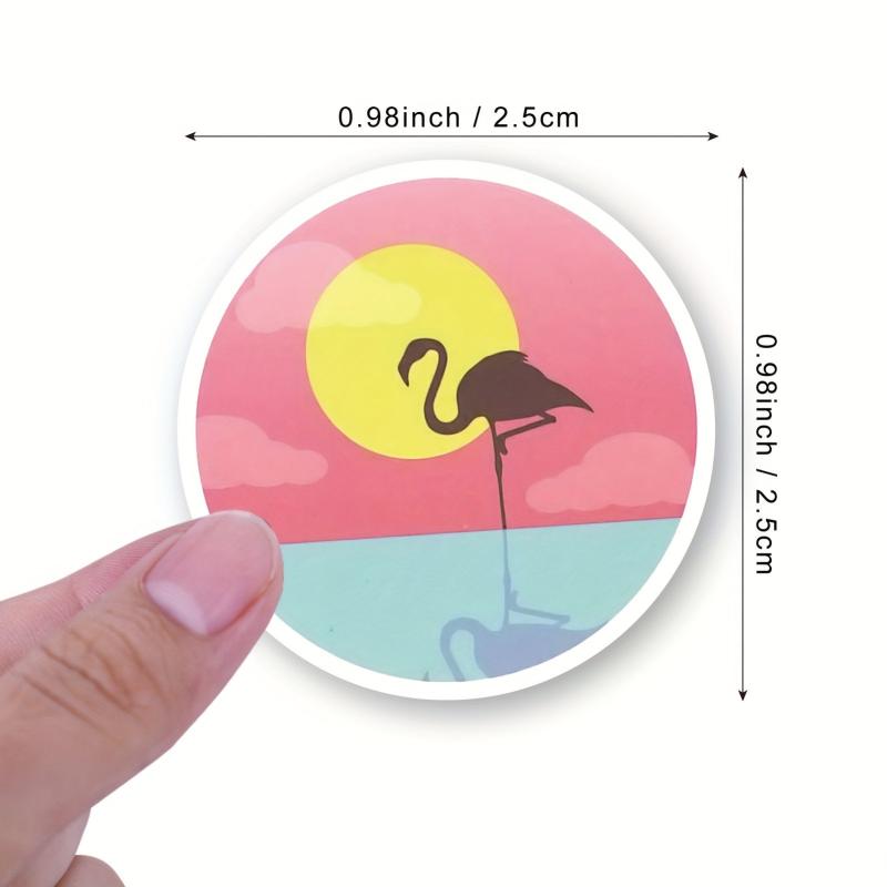 500pcs Flamingo Vinyl Decals Roll Stickers, Water Bottle Laptop Teen Adult