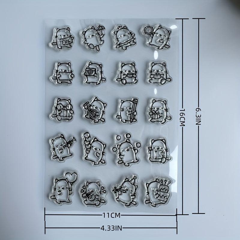 Kids Cartoon Clear Rubber Stamp Seal for Card Making and DIY Scrapbooking