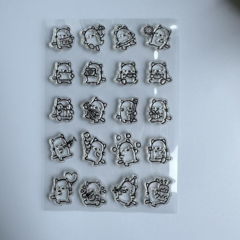 Kids Cartoon Clear Rubber Stamp Seal for Card Making and DIY Scrapbooking