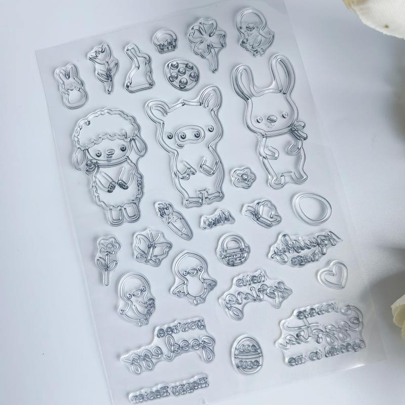 Easter Cartoon Hand Stamp for DIY Scrapbooking