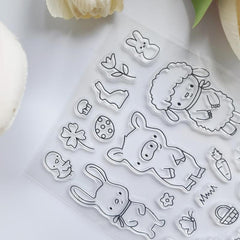 Easter Cartoon Hand Stamp for DIY Scrapbooking