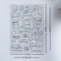 Easter Cartoon Hand Stamp for DIY Scrapbooking