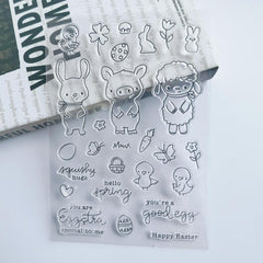 Easter Cartoon Hand Stamp for DIY Scrapbooking