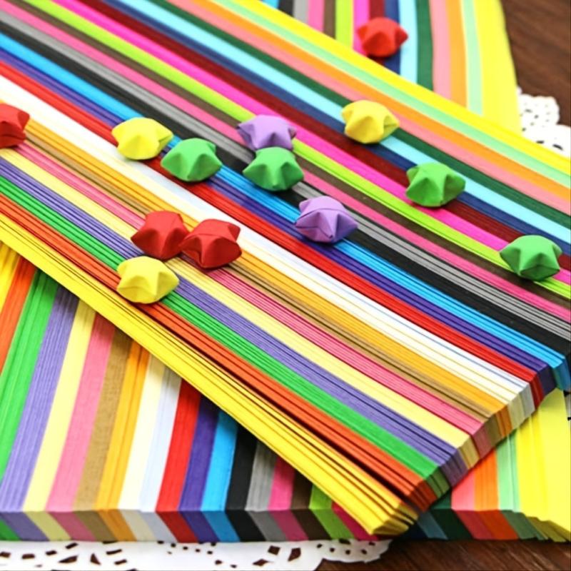 2700 Origami Stars Papers 27 Colors 2700 Stripes