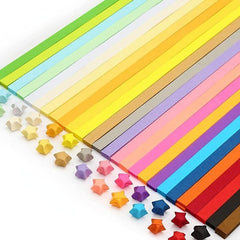 2700 Origami Stars Papers 27 Colors 2700 Stripes