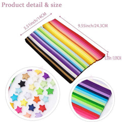 2700 Origami Stars Papers 27 Colors 2700 Stripes