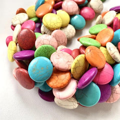 10pcs Colorful Turquoise Stone Beads for DIY Jewelry Making